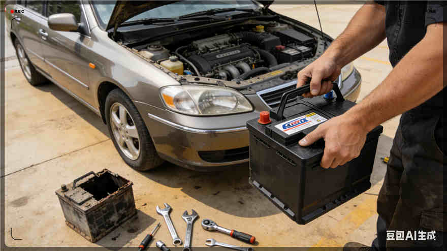 清水河汽车换电瓶电话【案例】